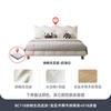 Tongyute 2026 Estilo Francés Color Crema Lujo Ligero Moderno Forma de Ola Doble Recámara Principal Cama de Boda Grande de Gama Alta Cama de Cuero