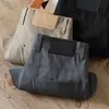 Estação Europeia 2025 Primavera/Verão Bolso Reto Sarja Cinco Bolsos cinza escuro Modelo Algodão Masculino Pequeno Reto Calças Casuais