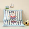 Funda de almohada grande de seda de hielo de dibujos animados para niños, funda de almohada refrescante de verano para estudiantes de jardín de infantes, funda de almohada para siesta