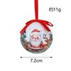 Colgante de bola navideña con elementos navideños, patrón de bola pintada, muñeco de nieve, bola de burbuja, decoraciones para árboles de Navidad, se pueden mezclar en lotes transfronterizos