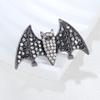 Broche Halloween Corsage Roupa Liga de Zinco Strass Corsage Celebrante Cibernético Menina Festa Engraçada Fantasia Broche Morcego