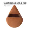 Nueva borla de polvos sueltos triangular para macarons de Goddess, de doble uso, detalle triangular, borla fijadora de maquillaje de larga duración