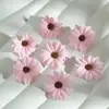 B 5.8cm Pintura al Óleo Cabeza de Flor Artificial Hecha a Mano DIY Accesorio para el Cabello Margarita Artificial Decoración para el Hogar Boda Fotografía