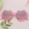 Gafas de Sol para Niños Niños y Niñas Lindas Amor Marco Transparente Set Gafas de Sol Perla Protección Solar Protección UV Gafas de Sol