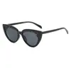 Gafas de sol de ojo de gato nuevas personalizadas europeas y americanas decoración de cejas femenina gafas de sol transfronterizas estilo ins gafas de sol versátiles hombres