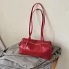 Bolsa Boston de Ombro Único em Couro Macio Estilo Casual Chic Coreano Feminina Nova Outono Minimalista Versátil para o Dia a Dia Bolsa de Axila