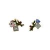 Pendientes de flor de diamante Dongdaemun de Corea del Sur, diseño de nicho femenino, pendientes con sentido del humor, joyería elegante de moda 2022