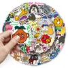 50 pegatinas originales de estación de energía feliz, pegatinas decorativas impermeables pintadas a mano con energía positiva, curativas e inspiradoras, inglés, transfronterizas
