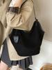 Bolso de Mano Retro Escarchado de Gran Capacidad, Bolso Cubo Moderno y Sencillo, Bolso de Hombro de Alta Gama para Viajes Diarios de Mujer, Comercio Exterior Transfronterizo