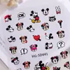 Adesivos de Unha Fofos do Mickey Mouse 5D Embossados Desenho Animado Mickey e Minnie Adesivos de Unha Acessórios Modelo Hg