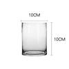 Vaso de vidro transparente moderno simples reto de alta qualidade para casa hidropônico de aparência elevada decoração decorativa estilo ins