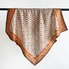 Lenço de Seda Jacquard Quadrado Pequeno para Mulheres Retrô de Alta Qualidade Fino Respirável Lenço de Pescoço Estampa de Pérolas Combinado com Camisa Lenço ins