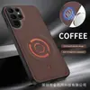 Adecuado para Samsung S26 Ultra, S25, S26FE: Funda magnética para teléfono de tela técnica, Funda con textura de cuero para NOTE20 Ultra