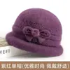 Chapéu de mãe para mulheres de meia-idade e idosas, chapéu de tricô de lã quente com veludo, chapéu de proteção contra o frio para senhoras idosas no inverno