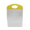 Bolsa de cosméticos com botão de pvc transparente bolsa de pvc para supermercado gel de banho bolsa de pvc portátil para armazenamento de lanches