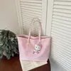 Bolsa Feminina Grande Capacidade Casual Transfronteiriça 2024 Nova Versátil Padrão Trançado Bolsa de Ombro para o Dia a Dia Bolsa Tote Simples