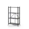 Estante de Almacenamiento Plegable sin Instalación de Múltiples Niveles con Tablero Perforado Estante Plegable Estante de Almacenamiento para Utensilios de Cocina y Condimentos Estante de Almacenamiento para Almacén
