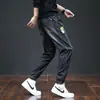 Jeans de marca de moda para hombre de primavera y otoño, nuevo corte holgado, que realzan la altura, cómodos para la primavera, estilo harén, con puños, pantalones largos de trabajo