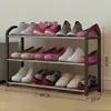 Zapatero Duradero para el Hogar 55cm Resistente Acero Inoxidable Simple Multicapa Zapatero para Dormitorio Nuevo Engrosado Versión Estrecha