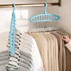 Vendedor Caliente de Douyin Colgador de Ropa Giratorio Multifuncional Dormitorio Hogar Antideslizante Plegable Colgador de Once Agujeros Artefacto de Almacenamiento