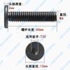 Parafuso Torx Cabeça Chata Aço Inoxidável 304 Preto M2-M8 Cabeça Ultrafina CM Cabeça Baixa Parafuso Cabeça Chata