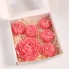 Set de Velas Perfumadas con Forma de Peonía, Velas Aromáticas para Ambiente de Dormitorio, Set de Regalo, Velas Perfumadas Transfronterizas