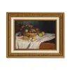 Xiyin TEME Suministro Transfronterizo Marco Retro Monet Floral Fruta Naturaleza Muerta Pintura Sala de Estar Comedor Vestíbulo Arte de Pared Decorativo