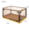 Caixa de Armazenamento de Roupas de Cinco Portas Caixa de Armazenamento de Roupas e Brinquedos Doméstica Guarda-Roupa Dobrável Transparente Caixa de Armazenamento de Plástico