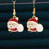 Brincos de Natal Conjunto de Brincos de Natal Floco de Neve Sino Brincos de Natal Árvore de Natal Brincos de Natal Transfronteiriços
