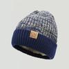 Chapéu Masculino Inverno Juventude Quente Engrossado Malha Lã Chapéu Estilo Coreano Moda Forrado de lã Outono e Inverno Algodão Chapéu Pullover à prova de frio