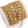 Cadena de Corazón de Flor de Esmalte Dorado Flor Dorada de Conservación de Color Transfronteriza Europea y Americana Cadena de Flor de Cinco Pétalos de Acero Inoxidable Cadena de Flor de Goteo de Aceite Accesorios de Joyería DIY