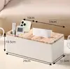 Caja de Pañuelos Lateral de Dos Compartimentos Caja de Almacenamiento al por Mayor Caja de Pañuelos para Hotel de Negocios Restaurante Se Puede Imprimir con Logo Publicitario Caja de Pañuelos de Papel