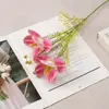 Série de Cores Suaves de 2 Tulipas Artificiais de Seda para Vaso de Mesa, Arranjos Florais, Decorações de Teto de Casamento e Buquês Artificiais