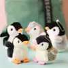 Muñeco Pingüino Pequeño de Peluche Juguete Lindo Pingüino Antártico Llavero Colgante Muñeca Colgante para Bolso de Niña Joyería