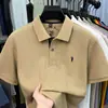 Dropshipping transfronterizo de camisas de hombre de manga corta de algodón puro para verano, nuevo estilo de verano para negocios con cuello bordado, ligeras, transpirables, casuales y a la moda