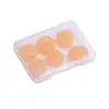 Paquete de Seis de Doce Piezas de Tapones para los Oídos de Silicona Multicolor al por Mayor para Nadar y Bañarse, Impermeables, Aislantes de Sonido, Reductores de Ruido, Tapones de Silicona Suave para Adultos