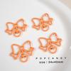 Llavero con lazo de pintura de color caramelo de aleación, hecho a mano, creativo, para bolso, teléfono móvil, material de gancho