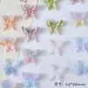 Aretes, Collar y Accesorio para el Cabello de Mariposa de Tres Dimensiones Pintados de Doble Capa Estilo Super Hada, Nuevo Conjunto de Materiales de Mariposa Vintage Estilo Japonés Ins
