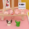 Chica Japonesa y Coreana Corazón Creativo Lindo Levanta las Manos Cerdo Cerdo Portanotas Mensaje Portafotos Adornos Decoración de Pasteles