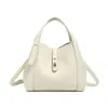 Bolsa de mão com padrão de lichia, design de nicho coreano, pequena bolsa tote, elegante e versátil, adequada para o trabalho, bolsa feminina, transfronteiriça