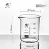 Vaso de precipitados shuniu al por mayor tipo bajo resistente a alta temperatura borosilicato 100/250ml500ml1000ml vaso de precipitados