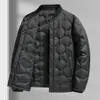 Chaqueta de plumón para hombre 90% plumón de ganso blanco Xuefei Zhong Cuello bomber Ligera Otoño/Invierno Nueva Ropa exterior casual con forro de plumón