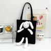 Bolso de lona de celebridades de Internet 2022, nuevo bolso de mujer, estilo coreano, bolso de hombro de dibujos animados dulce de moda, bolso de mano, entrega de una sola pieza