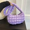 Bolso de hombro plisado de moda de este año para mujer 2023 otoño e invierno Nuevo bolso dumpling versátil estilo coreano para llevar bajo el brazo moda