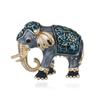 Broche de elefante bonito, suministro transfronterizo, ropa popular europea y americana, joyería, broche de animal cloisonné de temperamento de alta gama.