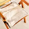 Cojín vintage de estilo francés de lujo ligero, adecuado para sillas de comedor, asientos de coche y sillas de oficina; cojín antideslizante para asiento de silla y banco, para todas las estaciones, de algodón y madera