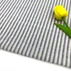 Tela de algodón lino teñida en hilo a rayas para primavera y verano, suave, transpirable, algodón, ropa para niños, vestido, camisa para mujer, tela a rayas