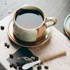 Xícara de Café de Grés Artesanal Vintage Conjunto de Xícaras de Café Feitas à Mão Caneca Cerâmica Estilo Japonês Xícara para Chá da Tarde Estilo Japonês