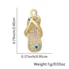 Collar de Chanclas para Mujer, Colgante de Ojo con Goteo de Aceite, Chanclas Europeas y Americanas Personalizadas, Cadena para Clavícula Incrustada con Diamantes, Accesorios Transfronterizos