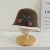 Sombrero de Pescador para Niños 2025 Otoño e Invierno Nuevo Estilo Sombrero Cubo para Niños y Niñas Estilo Coreano Niños de Edad Media Sombrero Cálido de Moda Exportación